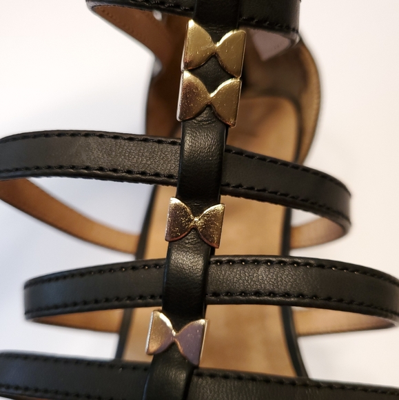 Lane Bryant Plus Size Black Strappy Heels - Picture 6 of 8